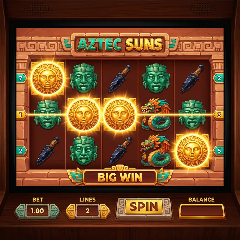 Tragamonedas aztecas con símbolos del sol y Quetzalcóatl en Royal Yak México